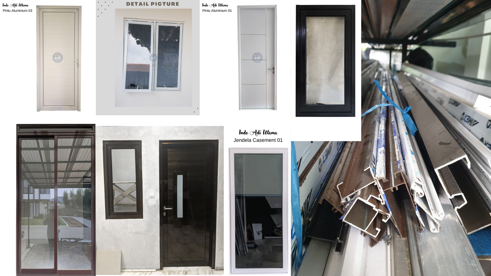 Kusen Aluminium Bandung, Jendela Aluminium, Pintu Aluminium