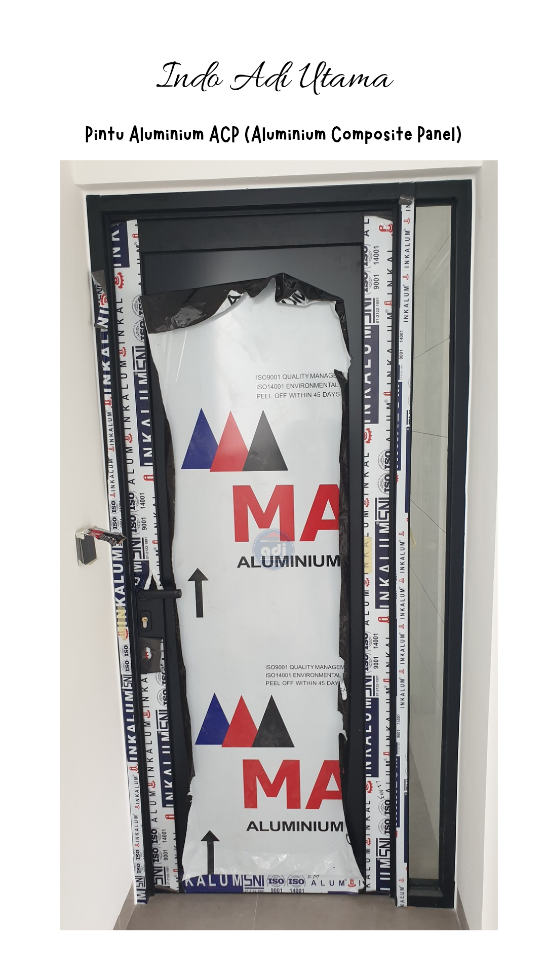 Jasa Pemasangan Kusen Aliminium Bandung, CV Indo Adi Utama, Pintu Aluminium ACP (Aluminium Composite Panel)