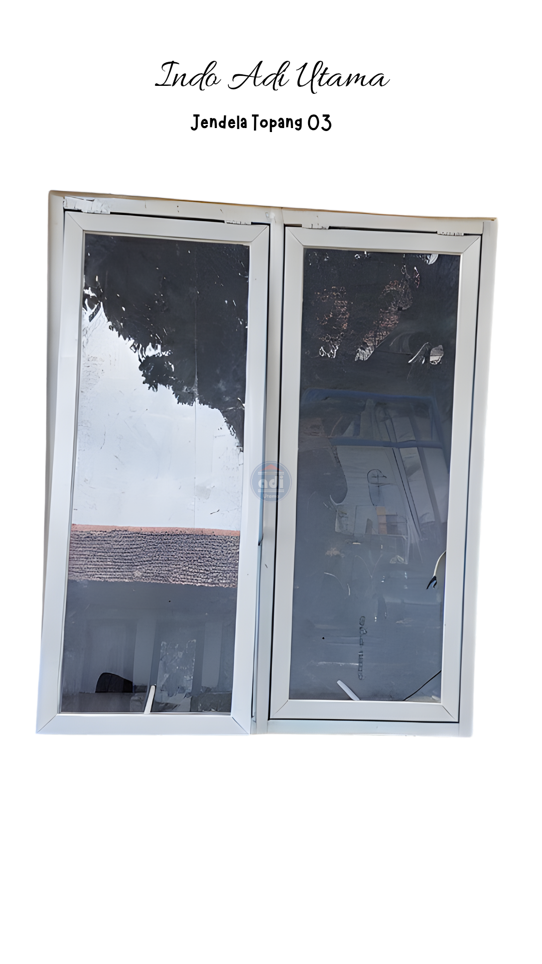 Jasa Pemasangan Kusen Aluminium Bandung, Jendela Topang Aluminium Warna Putih