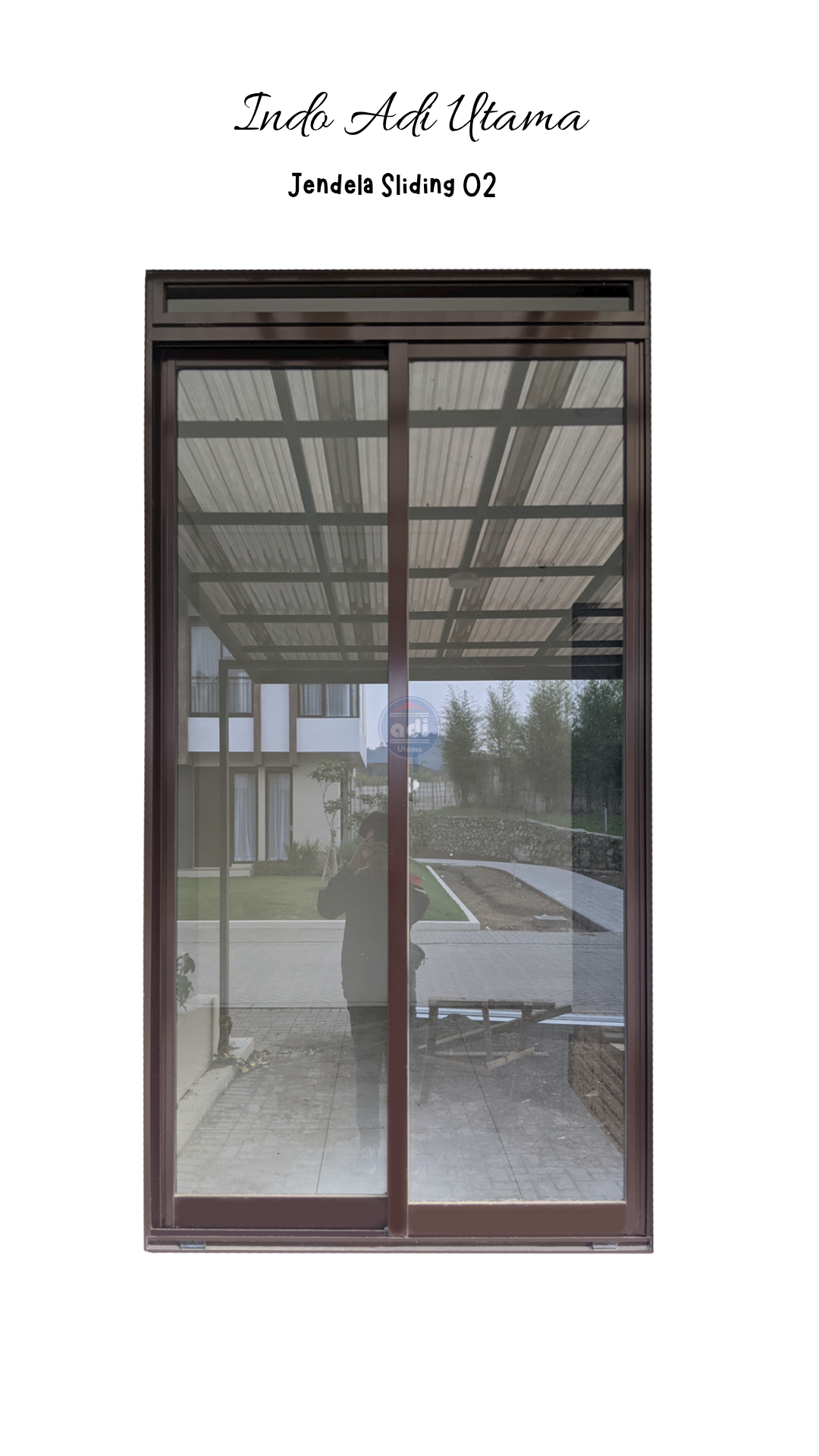 Jasa Pemasangan Kusen Aluminium Bandung, Jendela Sliding Aluminium Warna Coklat